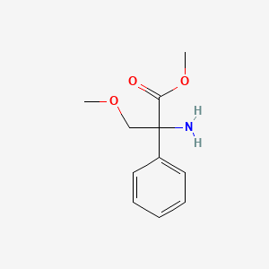 molecular formula C11H15NO3 B2477176 Methyl 2-amino-3-methoxy-2-phenylpropanoate CAS No. 1248082-17-8
