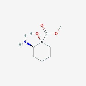 molecular formula C8H15NO3 B2477180 1beta-Hydroxy-2alpha-aminocyclohexanecarboxylic acid methyl ester CAS No. 284684-20-4