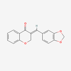 (3E)-3-(1,3-benzodioxol-5-ylmethylidene)chromen-4-one