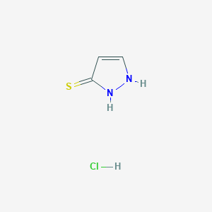 1,2-Dihydropyrazole-3-thione;hydrochloride