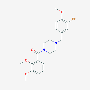 1-(3-Bromo-4-methoxybenzyl)-4-(2,3-dimethoxybenzoyl)piperazine