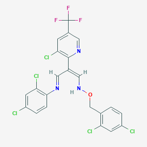 2,4-dichloro-N-[(1Z,3E)-2-[3-chloro-5-(trifluoromethyl)pyridin-2-yl]-3-{[(2,4-dichlorophenyl)methoxy]imino}prop-1-en-1-yl]aniline