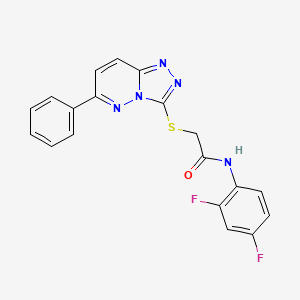 molecular formula C19H13F2N5OS B2477234 N-(2,4-二氟苯基)-2-((6-苯基-[1,2,4]三唑并[4,3-b]哒嗪-3-基)硫代)乙酰胺 CAS No. 894036-80-7