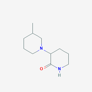 molecular formula C11H20N2O B2477261 3-Methyl-[1,3'-bipiperidine]-2'-one CAS No. 2097866-02-7