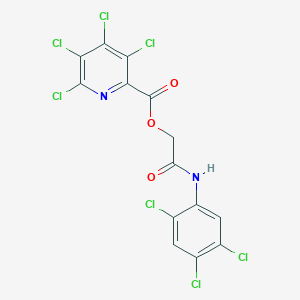 [(2,4,5-Trichlorophenyl)carbamoyl]methyl 3,4,5,6-tetrachloropyridine-2-carboxylate