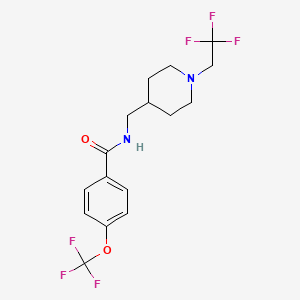 N-[[1-(2,2,2-Trifluoroethyl)piperidin-4-yl]methyl]-4-(trifluoromethoxy)benzamide