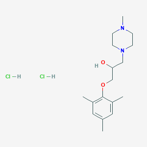 molecular formula C17H30Cl2N2O2 B2477284 1-(Mesityloxy)-3-(4-methylpiperazin-1-yl)propan-2-ol dihydrochloride CAS No. 475146-16-8
