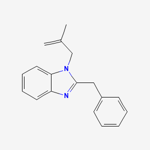 molecular formula C18H18N2 B2477289 2-Benzyl-1-(2-methyl-allyl)-1H-benzoimidazole CAS No. 93878-91-2