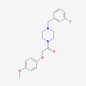 molecular formula C20H23FN2O3 B247730 1-[4-(3-Fluoro-benzyl)-piperazin-1-yl]-2-(4-methoxy-phenoxy)-ethanone 