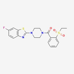 2-{4-[2-(ethanesulfonyl)benzoyl]piperazin-1-yl}-6-fluoro-1,3-benzothiazole