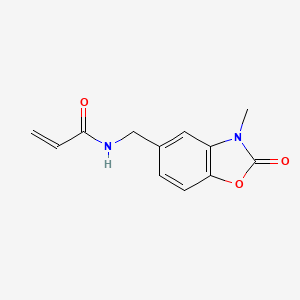 N-[(3-Methyl-2-oxo-1,3-benzoxazol-5-yl)methyl]prop-2-enamide