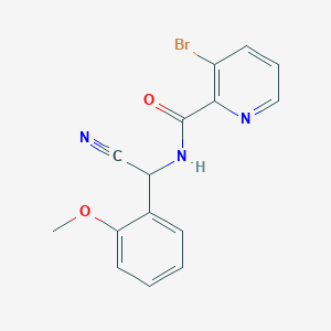 3-Bromo-N-[cyano-(2-methoxyphenyl)methyl]pyridine-2-carboxamide