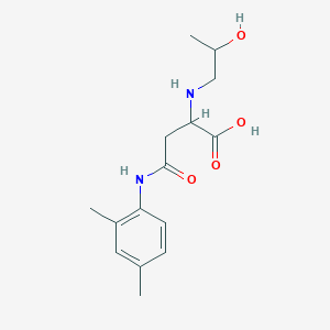 4-((2,4-Dimethylphenyl)amino)-2-((2-hydroxypropyl)amino)-4-oxobutanoic acid