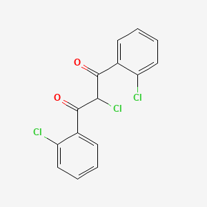 molecular formula C15H9Cl3O2 B2477327 2-Chloro-1,3-bis(2-chlorophenyl)propane-1,3-dione CAS No. 938013-61-7