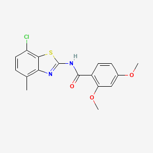 N-(7-chloro-4-methyl-1,3-benzothiazol-2-yl)-2,4-dimethoxybenzamide