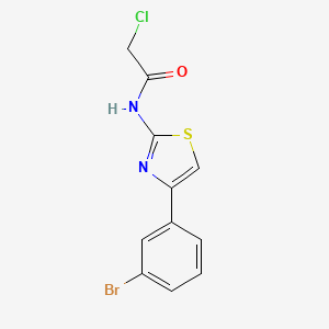 N-[4-(3-bromophenyl)-1,3-thiazol-2-yl]-2-chloroacetamide