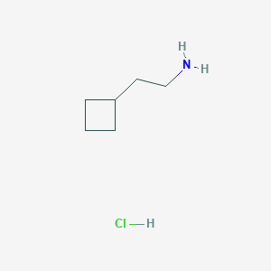 molecular formula C6H14ClN B2477353 2-Cyclobutylethan-1-amine hydrochloride CAS No. 1384430-97-0