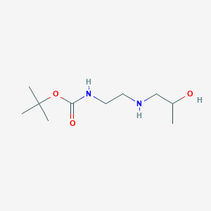 molecular formula C10H22N2O3 B2477354 N-[(2-hidroxipropilamino)etil]carbamato de tert-butilo CAS No. 1565351-83-8