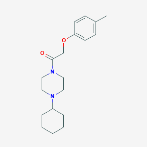 1-Cyclohexyl-4-[(4-methylphenoxy)acetyl]piperazine