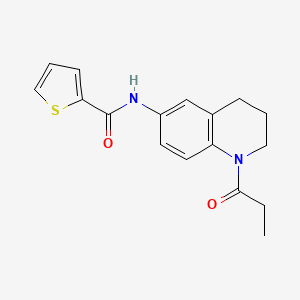N-(1-propionyl-1,2,3,4-tetrahydroquinolin-6-yl)thiophene-2-carboxamide