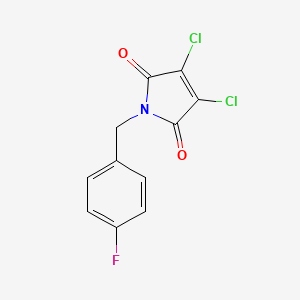 3,4-dichloro-1-[(4-fluorophenyl)methyl]-2,5-dihydro-1H-pyrrole-2,5-dione