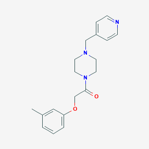 2-(3-Methylphenoxy)-1-[4-(pyridin-4-ylmethyl)piperazin-1-yl]ethanone