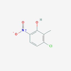 molecular formula C7H6ClNO3 B2477391 3-Chloro-2-methyl-6-nitrophenol CAS No. 83577-91-7