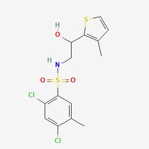2,4-dichloro-N-(2-hydroxy-2-(3-methylthiophen-2-yl)ethyl)-5-methylbenzenesulfonamide