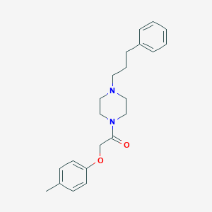 2-(4-Methylphenoxy)-1-[4-(3-phenylpropyl)piperazin-1-yl]ethanone