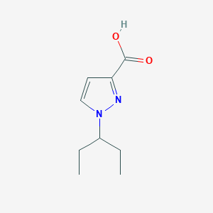 molecular formula C9H14N2O2 B2477423 1-(pentan-3-yl)-1H-pyrazole-3-carboxylic acid CAS No. 1306603-93-9