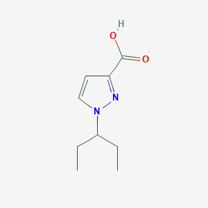 molecular formula C9H14N2O2 B2477423 Acide 1-(pentan-3-yl)-1H-pyrazole-3-carboxylique CAS No. 1306603-93-9