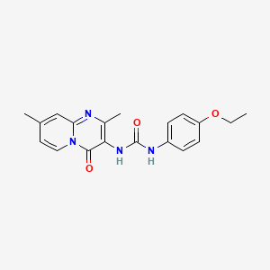 molecular formula C19H20N4O3 B2477462 1-(2,8-dimethyl-4-oxo-4H-pyrido[1,2-a]pyrimidin-3-yl)-3-(4-ethoxyphenyl)urea CAS No. 1060308-96-4