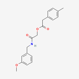 2-[(3-Methoxybenzyl)amino]-2-oxoethyl (4-methylphenyl)acetate