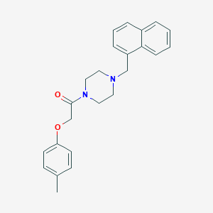 molecular formula C24H26N2O2 B247750 2-(4-Methylphenoxy)-1-[4-(naphthalen-1-ylmethyl)piperazin-1-yl]ethanone 