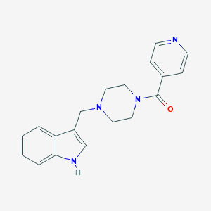 molecular formula C19H20N4O B247752 3-[(4-isonicotinoyl-1-piperazinyl)methyl]-1H-indole 