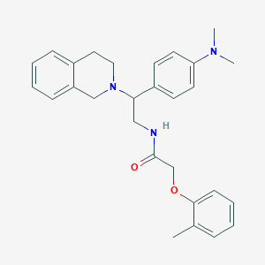 N-(2-(3,4-dihydroisoquinolin-2(1H)-yl)-2-(4-(dimethylamino)phenyl)ethyl)-2-(o-tolyloxy)acetamide