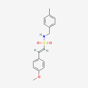 (E)-2-(4-methoxyphenyl)-N-[(4-methylphenyl)methyl]ethenesulfonamide
