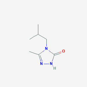 molecular formula C7H13N3O B2477530 3-methyl-4-(2-methylpropyl)-4,5-dihydro-1H-1,2,4-triazol-5-one CAS No. 2200690-34-0