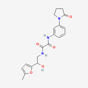 N1-(2-hydroxy-2-(5-methylfuran-2-yl)ethyl)-N2-(3-(2-oxopyrrolidin-1-yl)phenyl)oxalamide