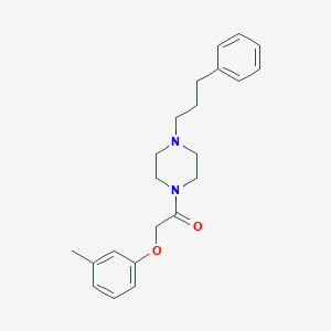 2-(3-Methylphenoxy)-1-[4-(3-phenylpropyl)piperazin-1-yl]ethanone