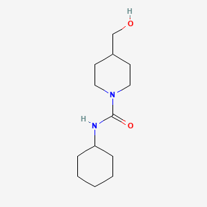 molecular formula C13H24N2O2 B2477562 N-cyclohexyl-4-(hydroxymethyl)piperidine-1-carboxamide CAS No. 1184776-92-8