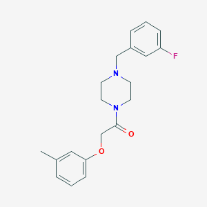 molecular formula C20H23FN2O2 B247757 1-(3-Fluorobenzyl)-4-[(3-methylphenoxy)acetyl]piperazine 