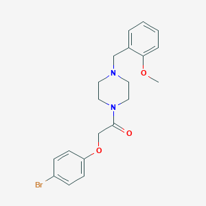 molecular formula C20H23BrN2O3 B247758 1-[(4-Bromophenoxy)acetyl]-4-(2-methoxybenzyl)piperazine 