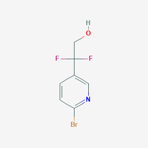 molecular formula C7H6BrF2NO B2477590 2-(6-溴吡啶-3-基)-2,2-二氟乙醇 CAS No. 2229492-91-3