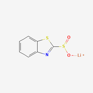molecular formula C7H4LiNO2S2 B2477596 Lithium benzo[d]thiazole-2-sulfinate CAS No. 2219368-92-8