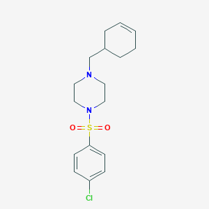 1-[(4-Chlorophenyl)sulfonyl]-4-(3-cyclohexen-1-ylmethyl)piperazine