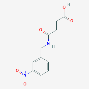 molecular formula C11H12N2O5 B2477601 4-[(3-Nitrobenzyl)amino]-4-oxobutanoic acid CAS No. 910443-57-1