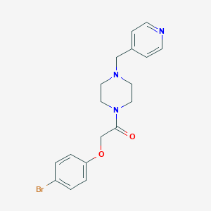 2-(4-Bromophenoxy)-1-[4-(pyridin-4-ylmethyl)piperazin-1-yl]ethanone