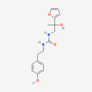 molecular formula C17H22N2O4 B2477627 1-(2-(Furan-2-yl)-2-hydroxypropyl)-3-(4-methoxyphenethyl)urea CAS No. 1396678-92-4