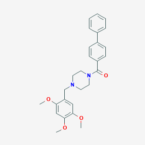 Biphenyl-4-yl[4-(2,4,5-trimethoxybenzyl)piperazin-1-yl]methanone